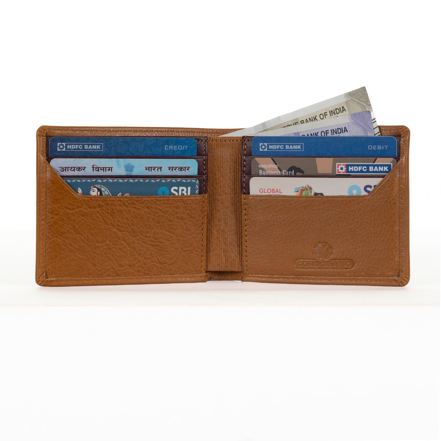 Compact Leather Wallet for Men | RFID Blocking | Bifold Design with 6 Card Slots