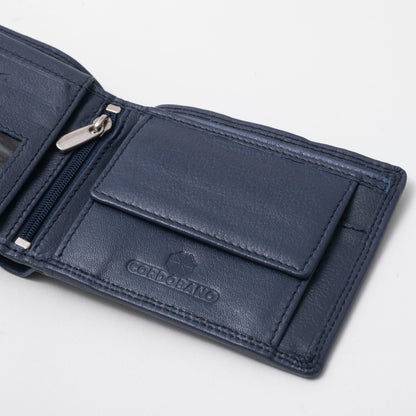 Cordobano Men's Genuine RFID Leather Bifold Wallet with Coin Pouch & Card Slots: Crafted for Style and Security