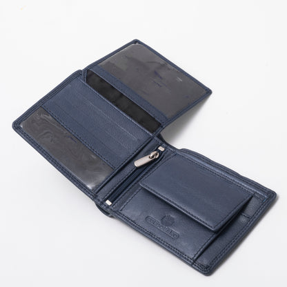 Cordobano Men's Genuine RFID Leather Bifold Wallet with Coin Pouch & Card Slots: Crafted for Style and Security