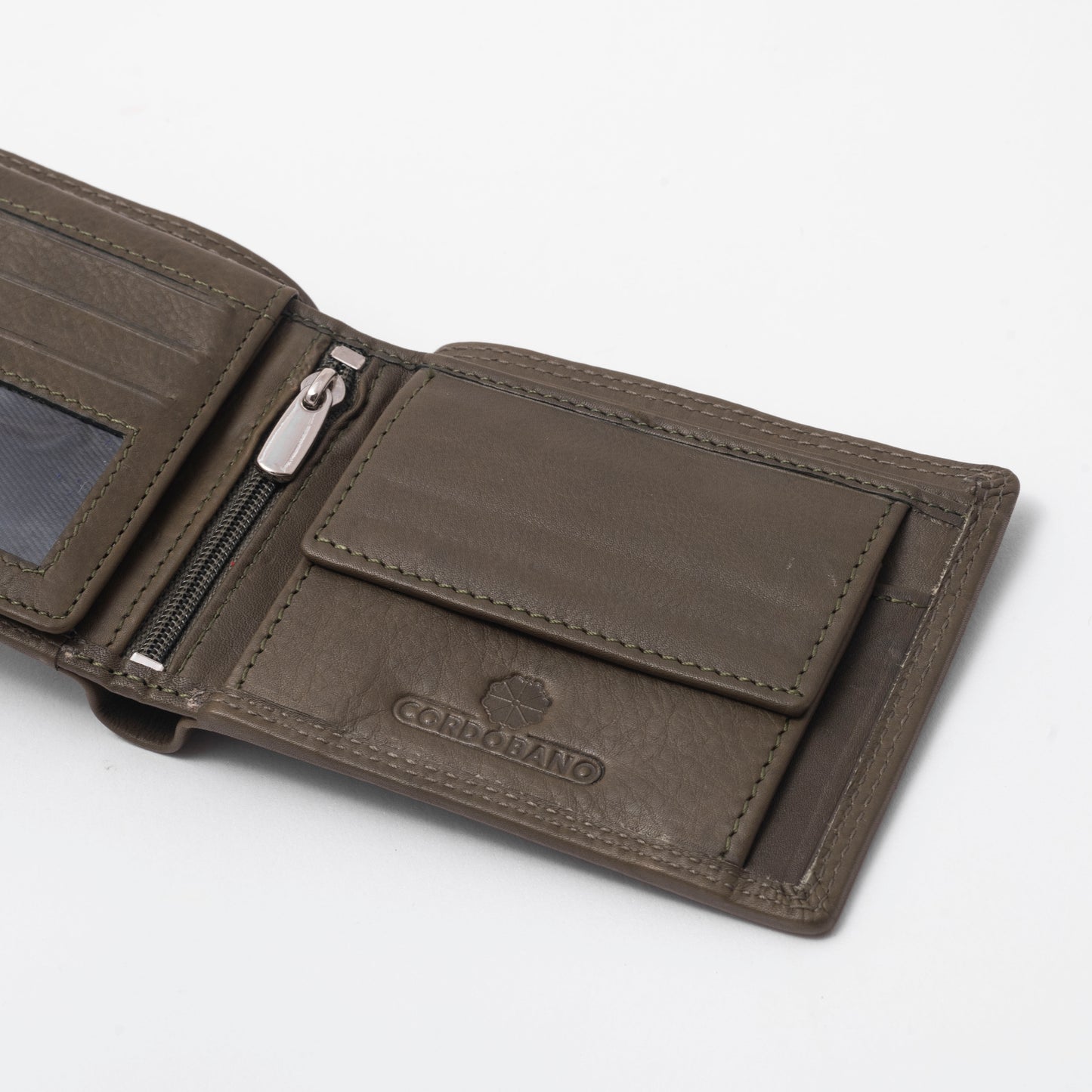 Cordobano Men's Genuine RFID Leather Bifold Wallet with Coin Pouch & Card Slots: Crafted for Style and Security