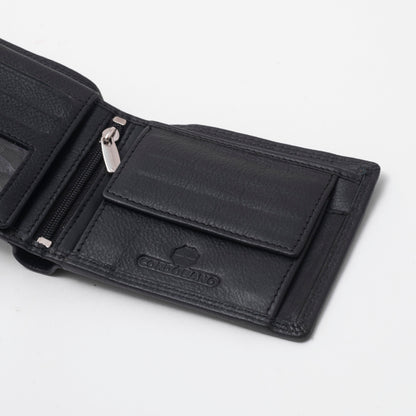 Cordobano Men's Genuine RFID Leather Bifold Wallet with Coin Pouch & Card Slots: Crafted for Style and Security