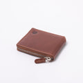 Cordobano Men's RFID Zip Around Wallet - Compact Bifold with 3 Card Slots and Coin Pouch - Genuine Leather