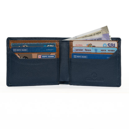 Compact Leather Wallet for Men | RFID Blocking | Bifold Design with 6 Card Slots