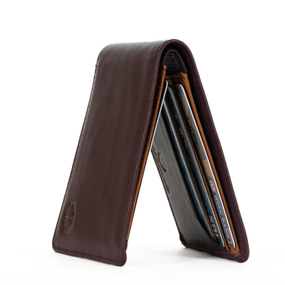 Compact Leather Wallet for Men | RFID Blocking | Bifold Design with 6 Card Slots