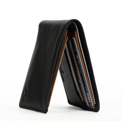 Compact Leather Wallet for Men | RFID Blocking | Bifold Design with 6 Card Slots